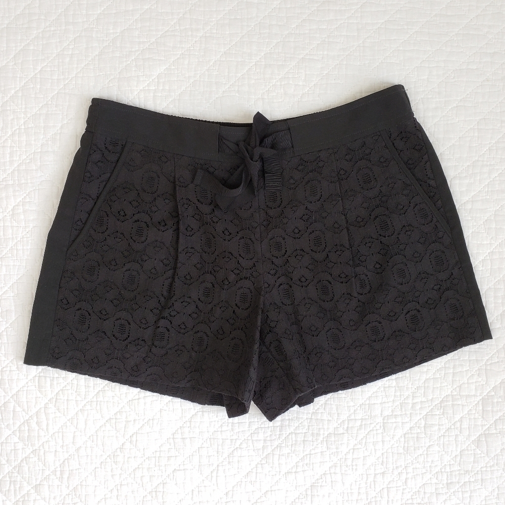 LOFT Lace Black Shorts With 3 1/2 Inch Inseam